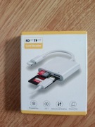 Czytnik Kart SD/microSD 3w1 do iPhone iPad + Port Ładowania