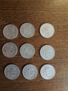 50 gr PRL 9 monet: 1976 bzm, 1977, 1978 bzm, 1982-1987