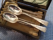 NOWE SREBRZONE ŁYŻECZKI DO HERBATY NIEMCY MOTYW JAPOŃSKI