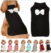 Yanmucy Sweter z golfem dla psa r.XL