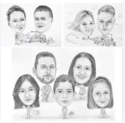 Portrety, karykatury ze zdjęć wszystkie formaty