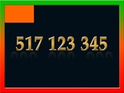 517 123 345 ZŁOTY NUMER STARTER ORANGE NA KARTĘ PREPAID 