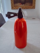 Syfon na naboje złoty pomarańczowy  PRL  Vintage retro