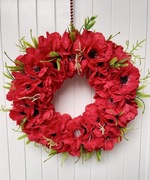 Wianek wiosenny stroik dekoracja ozdoba polne kwiaty diy zawieszka prezent