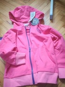 Bluza dziewczynka 122 nowa rózowa ocieplana na zamek 