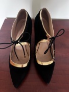 Szpilki czarne Ochnik rozmiar 38 skóra zamszowa 