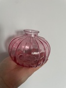 Nowoczesny Wazon Szklany Różowy Idealny do Salonu/Łazienki