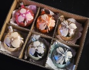 bombki prl szklane kolorowe bańki okrągle ozdoby choinkowe vintage 