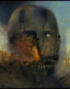 Dawid Figielek, Timorinelt, obraz olejny na płótnie, surrealizm