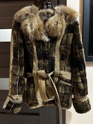 Kożuch z naturalnej skóry i futra