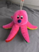 Różowa wielobarwna wisząca ośmiornica