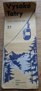 Vysoke Tatry nr 21 Letna Turisticka Mapa 1:50 000