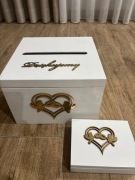 Pudełko na koperty i obrączki ślubne 