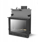 Kominek stalowy powietrzny 8kw trójkąt