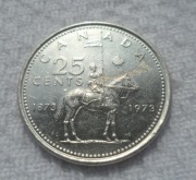 Kanada Elżbieta II 25 centów 1973 KM# 81 100 lat Królewskiej Policji Konnej
