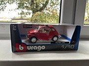 Bburago Model Samochodu Fiat 500L 1968 - skala 1:18 czerwony