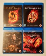 The Hunger Games, Catching Fire, Mockingjay 1 i 2 kolekcja Blu-ray ANG UK