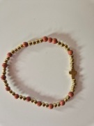 Bransoletka damska różaniec piasek pustyni