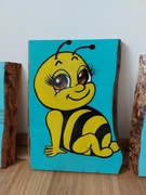 Pszczoła na desce rękodzieło prezent 