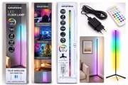 Lampa podłogowa LED RGB 140 cm GRUNDIG, pilot, tryb muzyczny, NOWA