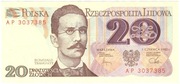 Polska, 20 złotych 1982, stan 1-, seria AP