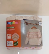 Sweter dziecięcy z okrągłym dekoltem roz. 110/116