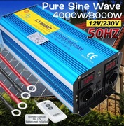 Przetwornica napięcia 12V DC /230V AC, 4000W/8000W, czysty sinus