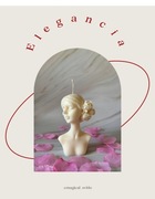 Świeca Sojowa Dekoracyjna Naturalna Świeczka Dziewczyna z różami