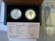 Zestaw 2 monet 20 zł + 1$ Australia Kangur