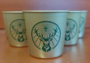 Jagermeister Kieliszki Kolekcjonerskie Unikatowe Metalowe - 18 C 40 ml
