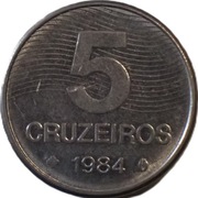 Brazylia 5 cruzeiros z 1984 roku - OBEJRZYJ MOJĄ OFERTĘ