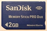 Karta pamięci MEMORY STICK PRO DUO 2 GB San Disk Magic Gate niebieska