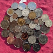 Zestaw Pięknych monet świata Mix ponad 80szt  Dużo starych ciekawych monet