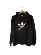 Bluza z kapturem Adidas originals czarna z dużym logiem l