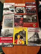 Zestaw 9 Niemieckich Książek o Historii Niemieckich Kolei
