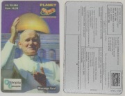 J. P II  - karta papieska  7  -  trójwymiarowa