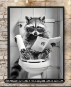 Obraz do łazienki ubikacji motyw szop wodoodporny