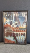 Plakat w ramce 21x30 Rivendell Władca Pierścieni Hobbit