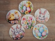 Podkładki drewniane pod kubki,Wielkanoc