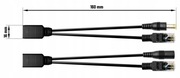 Spliter Rozdzielacz PoE zasilanie 12-48V do kamery