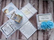 Exploding box pamiątka chrztu Świętego roczek urodziny