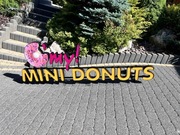 reklama, szyld baner Sprzedam podświetlany napis , reklamę mini oponek