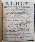 Starodruk supraski 1768r Klucz prognostykarski