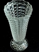 ZĄBKOWICE, wazon KIELICH z rozetą,SZKŁO LANE.PRL.20cm.