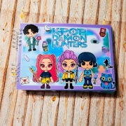 Książka na rzepy K-pop Demon Hunters. Lamibook duży. Huntrix.