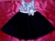 H&M Elegancka sukienka balowa połysk 128