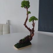 Drzewko Bonsai- mini krajobraz.Naturalna dekoracja, recznie wykonana 50 cm 