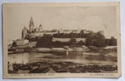 Pocztówka, Kraków - Wawel od strony Wisły, pocz. XX w.