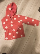 Polarek dziewczynka różowy w białe grochy mothercare 3-4 lata