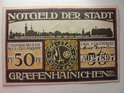 notgeld Gräfenhainichen, pieniądz zastępczy, 50 Pf, 1921
